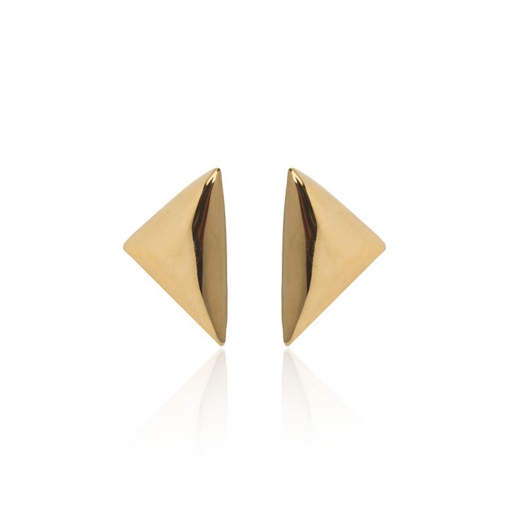 Aretes Prisma Dorado